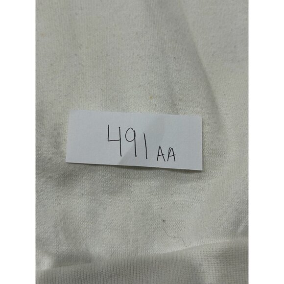 Vintage Fashion Gear Halloween Sweatshirt White Crewneck Cross-stitch Sz Large - Picture 8 of 8